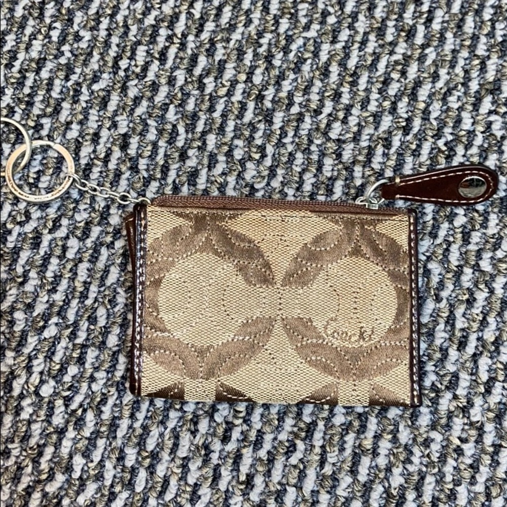 Coach key holder and card holder